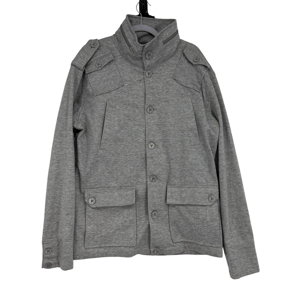 Kane & Unke Men's XL Gray Military Utility Jacket Stretch